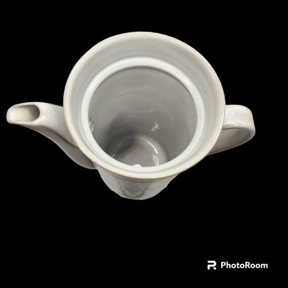 Vntg Denby Dauphine Fine Stoneware Coffee Pot Handcrafted In England 9" Tall EUC - Picture 5 of 9